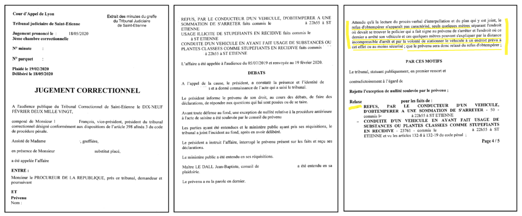 avocat refus d'obtempérer 