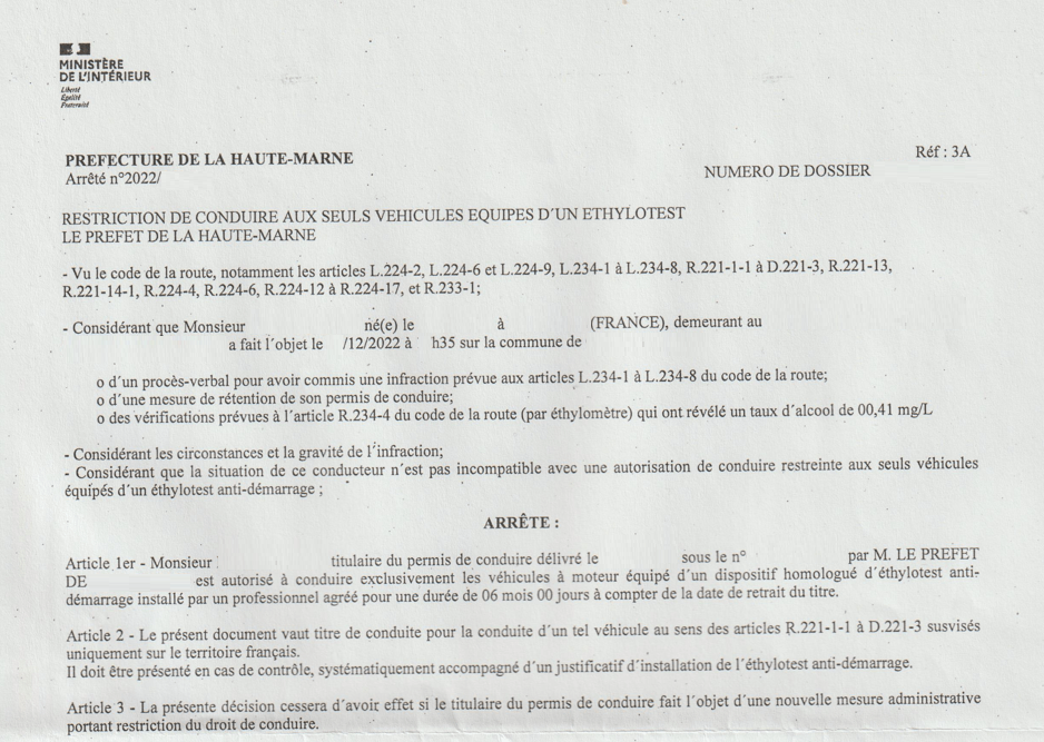 Le piège de l'éthylotest antidémarrage électronique attention à la double  peine en cas de suspension - LE DALL AVOCAT